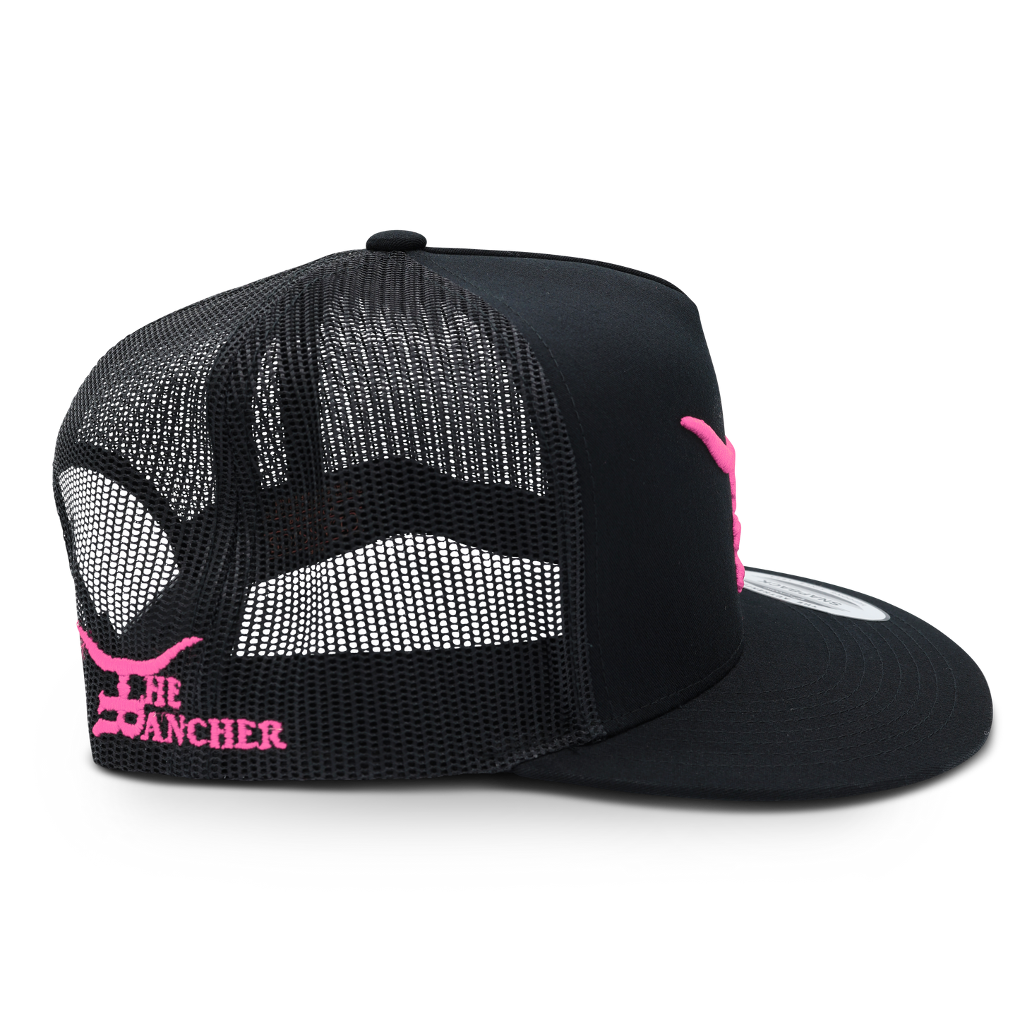 Hot Shot BLK Flatbill Trucker Snapback Unisex OSFM