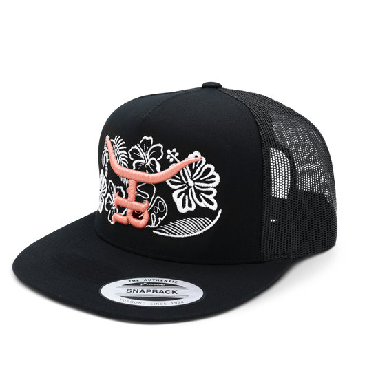 Tropical GLOW Flatbill Trucker Snapback Unisex OSFM