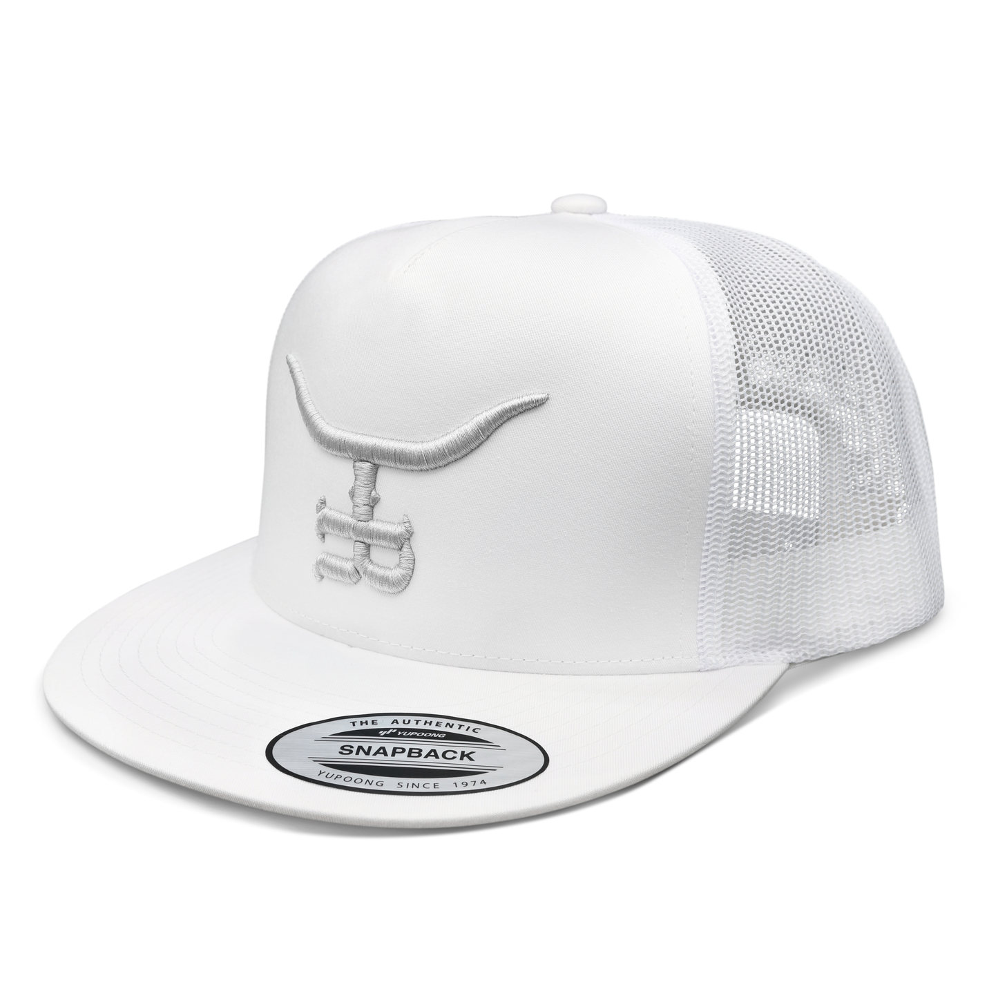 Silver Bullet WHT Flatbill Trucker Snapback Unisex OSFM