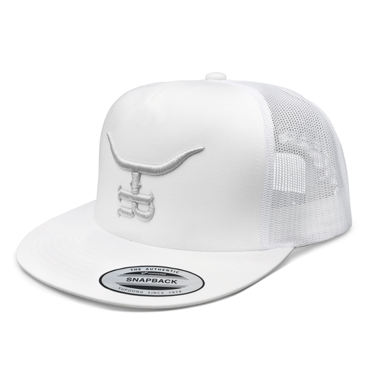 Silver Bullet WHT Flatbill Trucker Snapback Unisex OSFM
