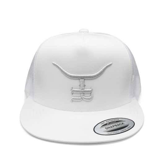 Silver Bullet WHT Flatbill Trucker Snapback Unisex OSFM