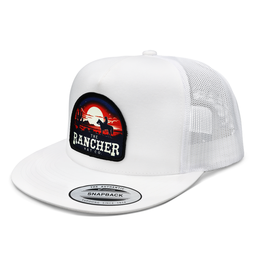 Midnight Rustler Flatbill Trucker Snapback Unisex OSFM