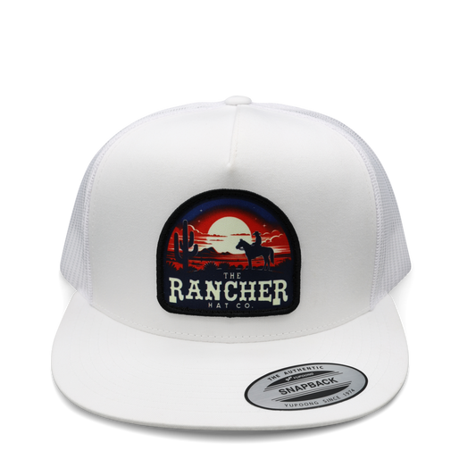 Midnight Rustler Flatbill Trucker Snapback Unisex OSFM