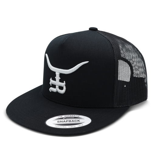 Silver Bullet BLK Flatbill Trucker Snapback Unisex OSFM